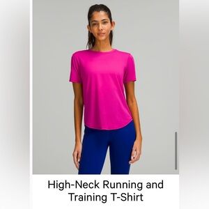 Lululemon High Neck Running and Training T-Shirt